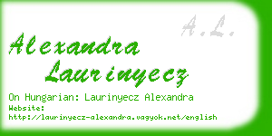 alexandra laurinyecz business card